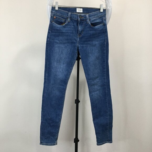 HUDSON Medium Wash NATALIE Super Skinny 5 Pocket Logo Hardware Slim Fit Jeans - Picture 1 of 8